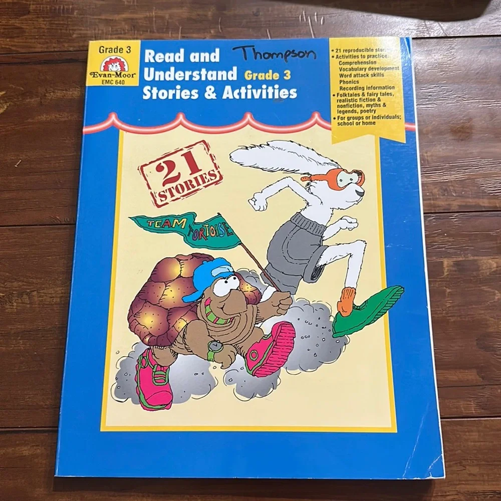 Evan-Moor Read & Understand Stories Activities Grade 3 Homeschool Teacher